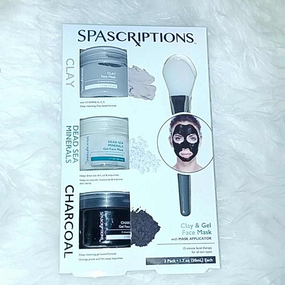 SPAscriptions clay and gel face masks